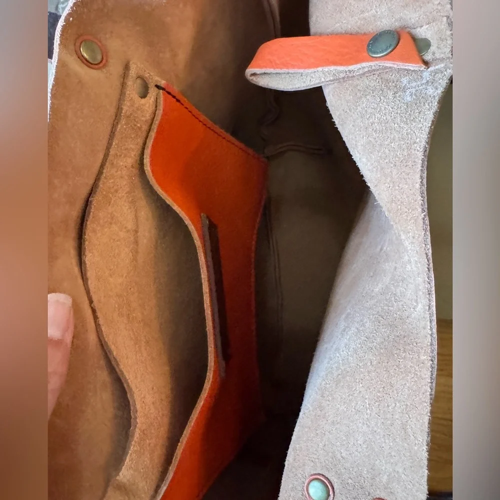 🦄Portland Leather Goods OG Persimmon Medium Classic Tote - Picture 4 of 5
